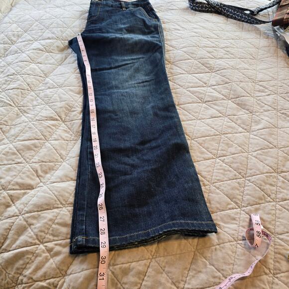 Vintage Tommy Hilfiger Jean's Women's 14P Hipster Dark Wash Embellished Pocket - Picture 9 of 10